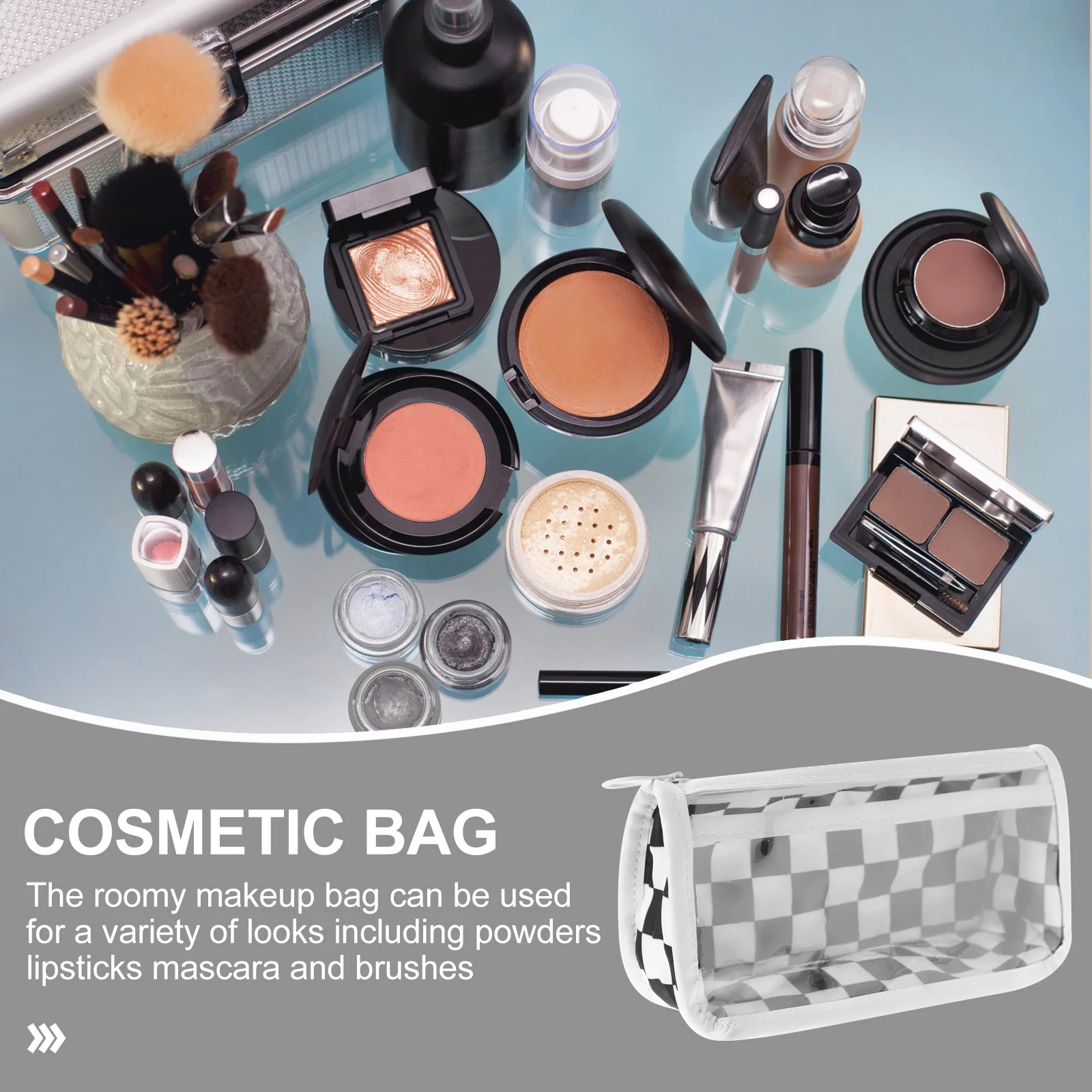 حقيبة أقلام رصاص على شكل شطرنج ذات سعة كبيرة منظم قرطاسية محمول للطلاب مقلمة تخزين اللوازم المكتبية المدرسية #5