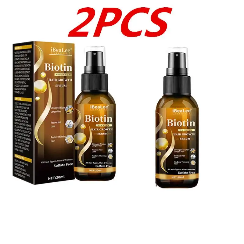 

2PCS Anti Hair Loss Serum Fast Spray Products Prevent Baldness Treatment Scalp Dry Damaged Beard Hair Care Oil