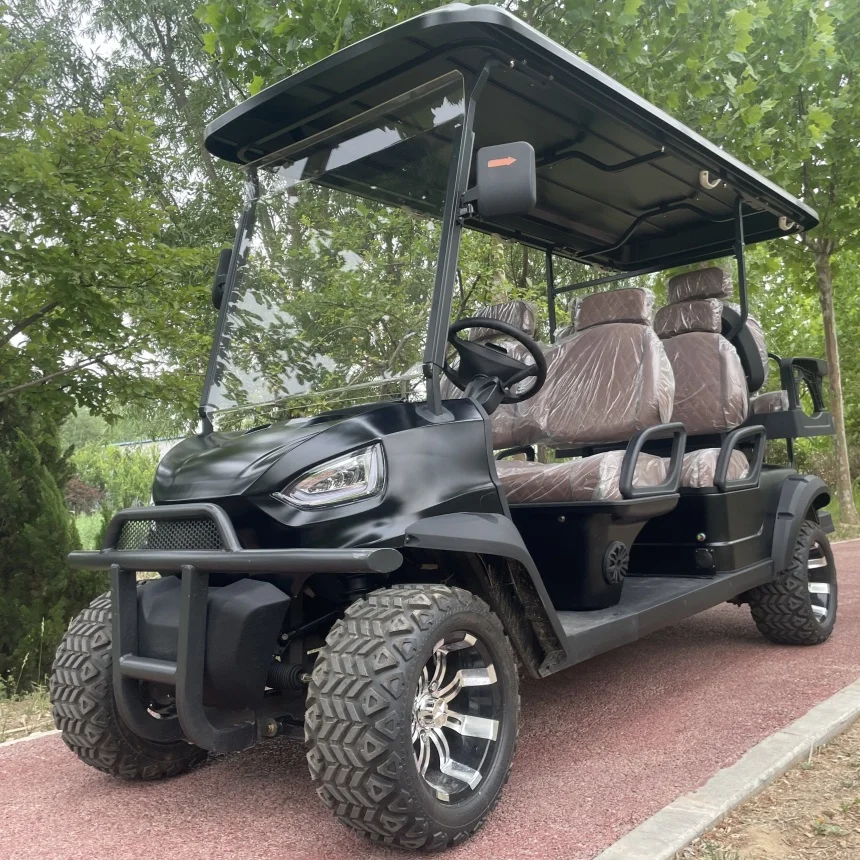 Exported To Europe And America 2025 VIP Honoured Guest Golf Cart 4 Person New Hot Sale Customized Off Road Electric Golf Cart