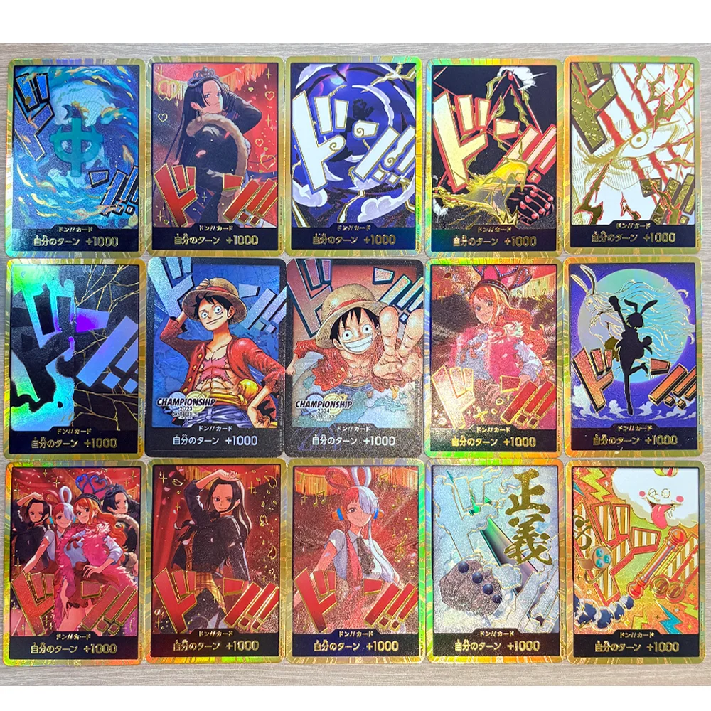 

One Piece Collection Cards DON!! CARD Your Turn +1000 Japanese version Luffy Ace Sabo Proxy Card Best Gift for Collectors