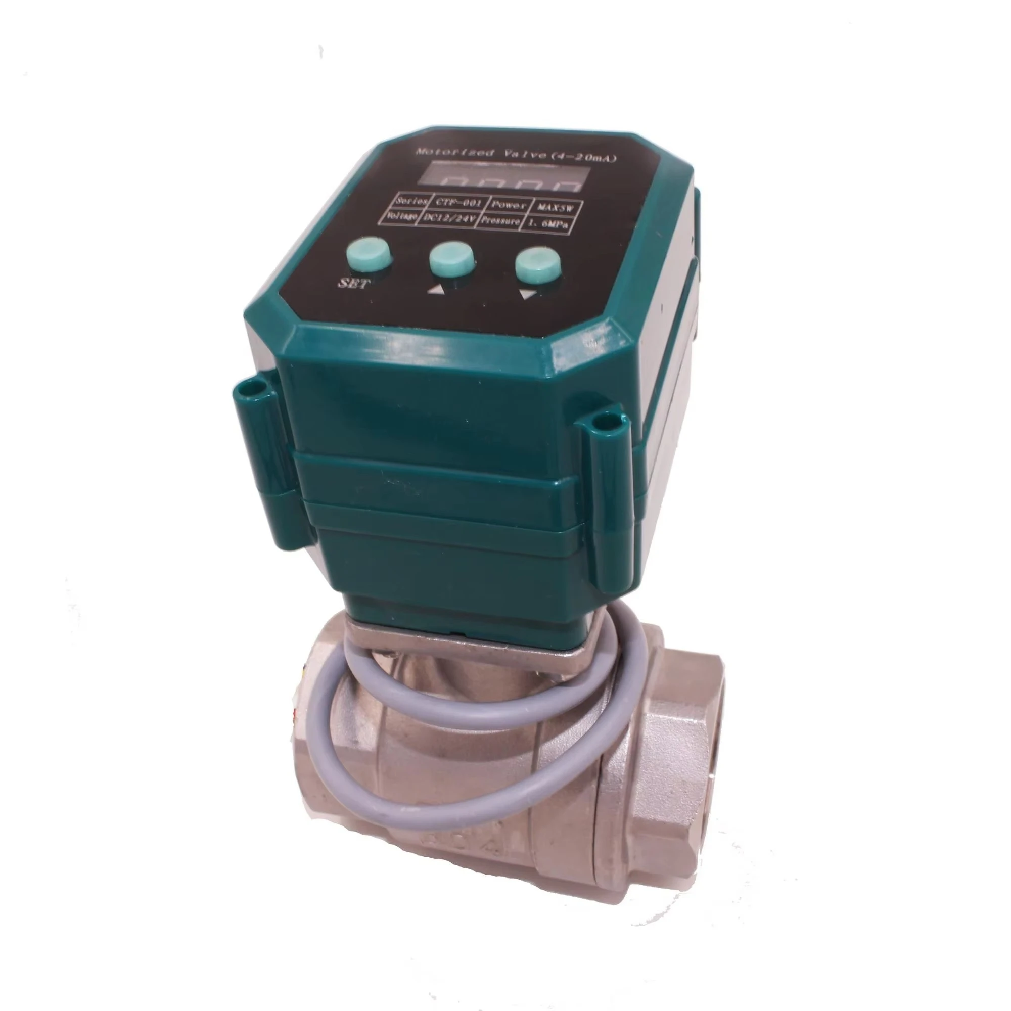 Modulation  Flow0-100% 4-20mA  Control Electric Linear Actuator Proportional Ball Valve for Water 12v 24v