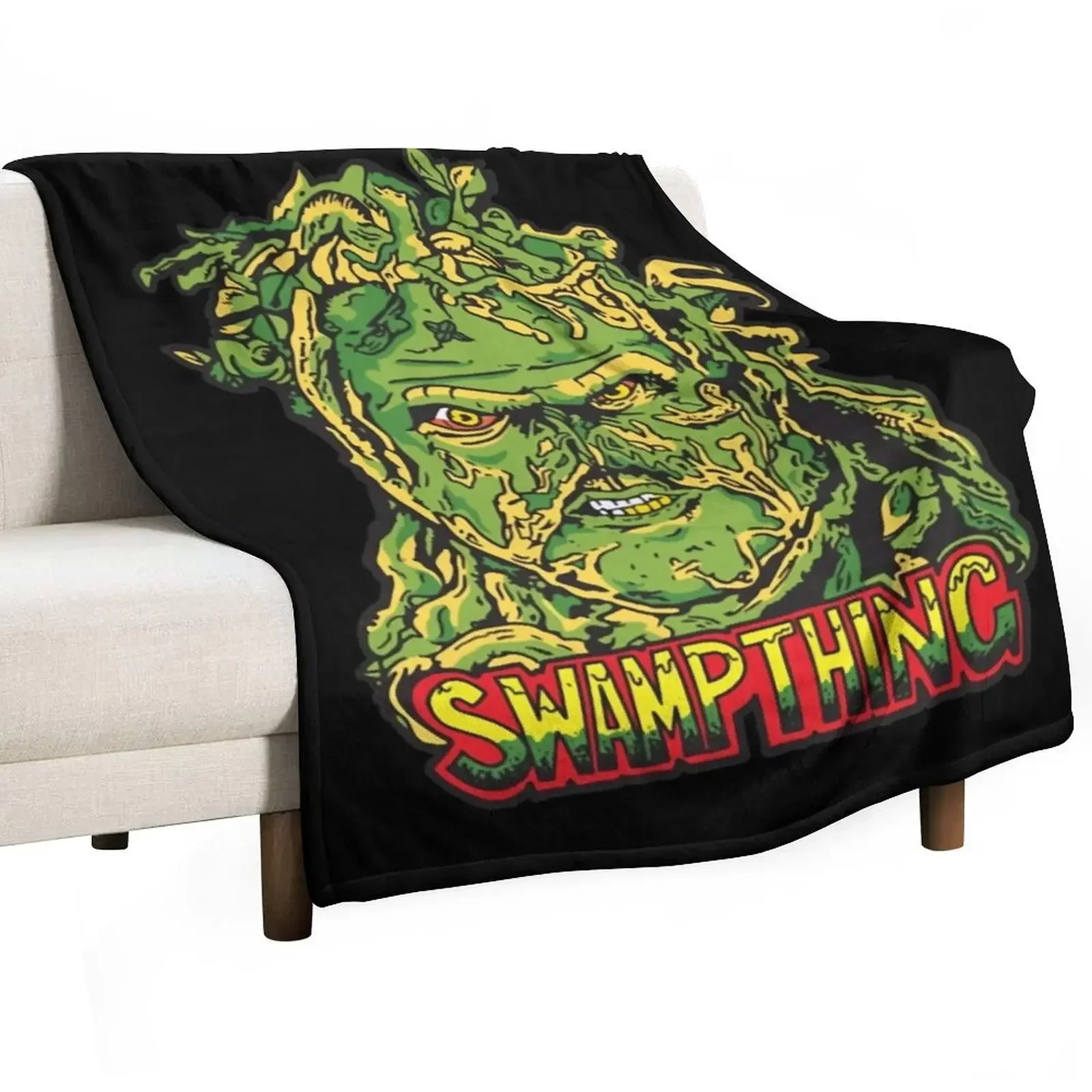 

Gift Idea Swamp Thing Christmas Holiday Throw Blanket Furry Designers blankets ands Blankets