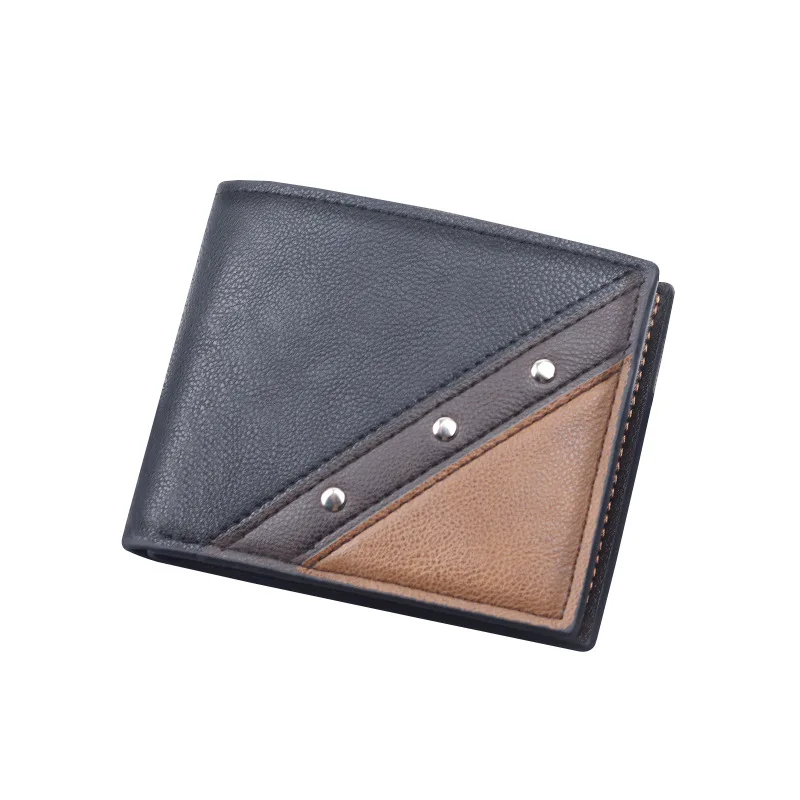 

Men's Short Wallet Large Capacity PU Material Multi-Slot Coin Pocket Photo Holder Small Men Purse Card Holder Vintage Male