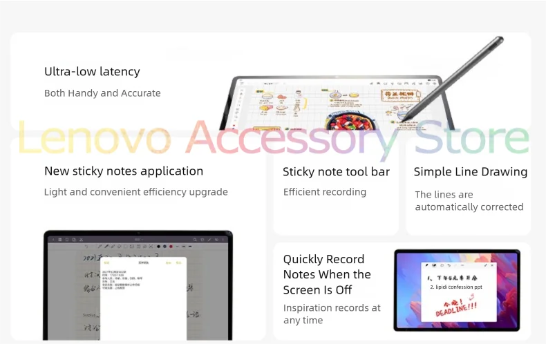Oryginalny rysik Stylus Pen 2023 AP501U z ładowaniem Type-C, precyzyjny, magnetyczny, do tabletów Lenovo Xiaoxin Tab 2024, Tab 2025 Y700