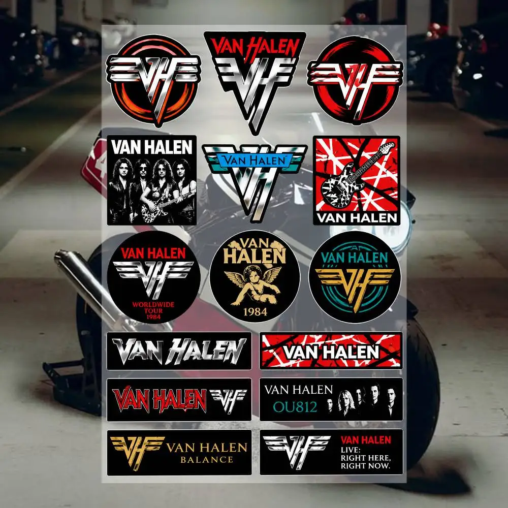 V-an Halen Aesthetic Graffiti Waterproof PVC Stickers for Car Motorcycle Skateboard Helmet Notebook