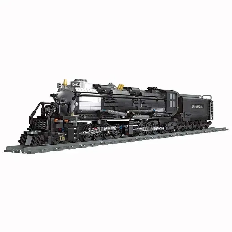 1608 PCS Bigboy Steam Train Lecomotive Model Railway Express Toys Birthday Christmas Gift  Bricks Building Blocks59005