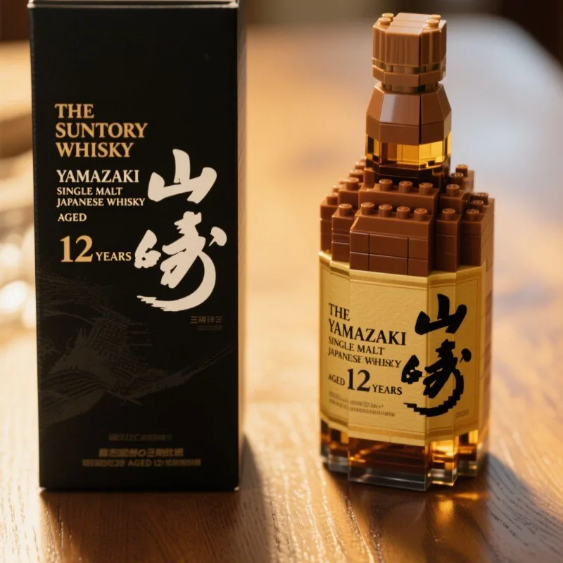 Whiskey Bottle Building Blocks Baileys Irish Cream Mini Liquor Model Creative DIY Bricks for Home Decor Model Kids Toys Gift image 3