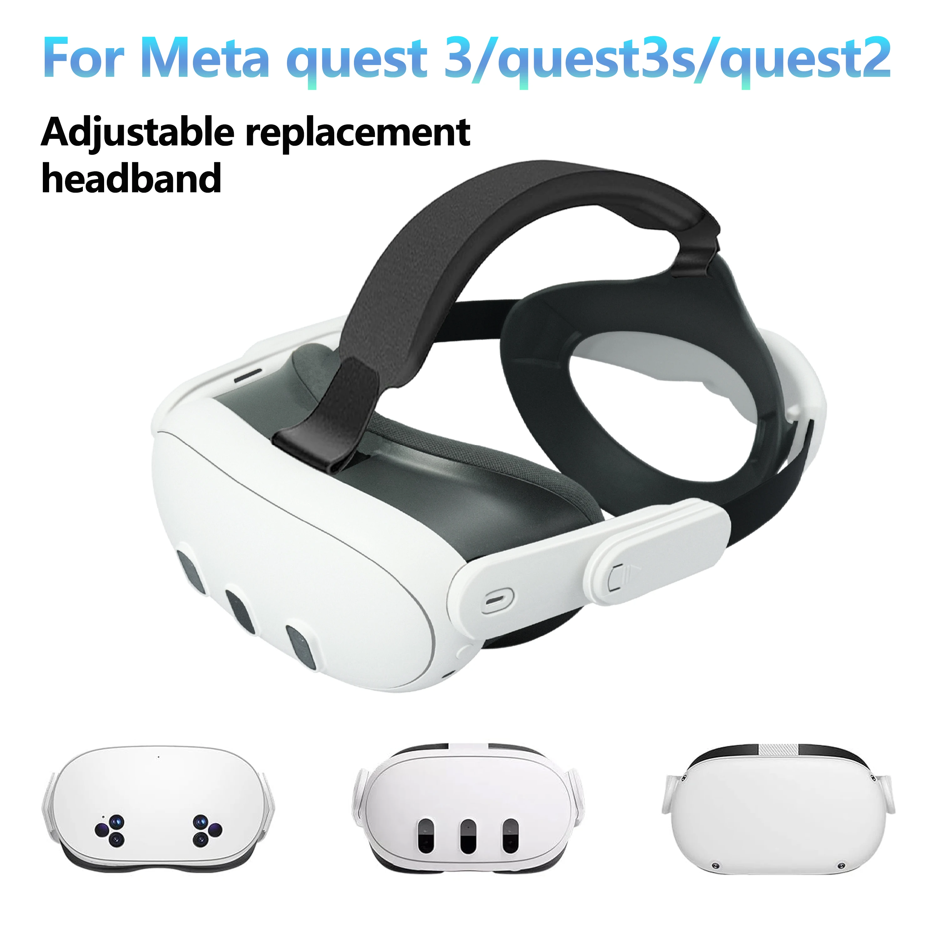 

Suitable for replacing the head strap of Meta Quest 2/Quest 3/Quest 3S, adjustable for pressure relief and breathability, enhanc