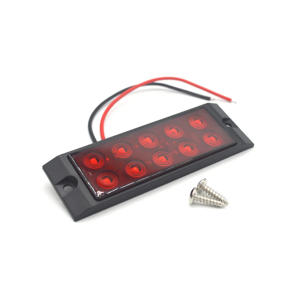 10 Leds Truck Side Lights 12V 24V Clearance Lamps For Pickup Tractor Boat Semi-trailer Waterproof Driving Brake Warning Signals