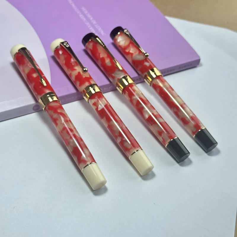 JINHAO-Stylo plume Koi modifié avec pointe en verre, stylo trempette d'écriture et de peinture, stylo à usage touristique, 100