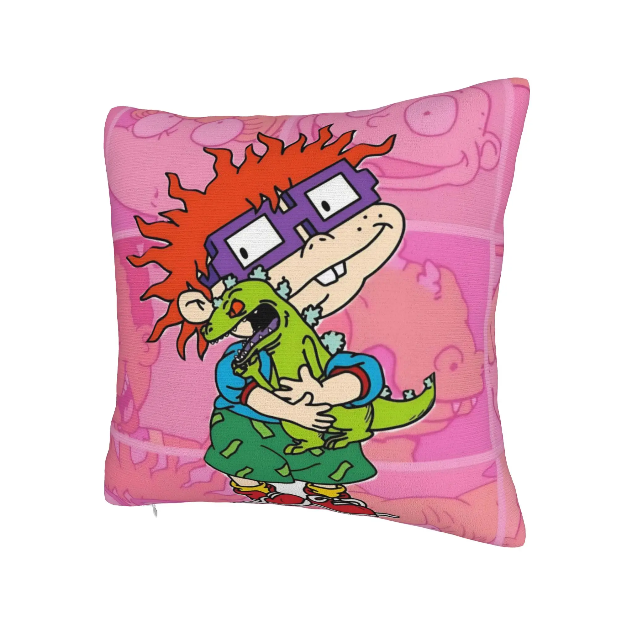 Decorative Pillowcase Cartoon R-Rugrats Stuff Car  Pillow Case Cover Zippered Multiple Sizes