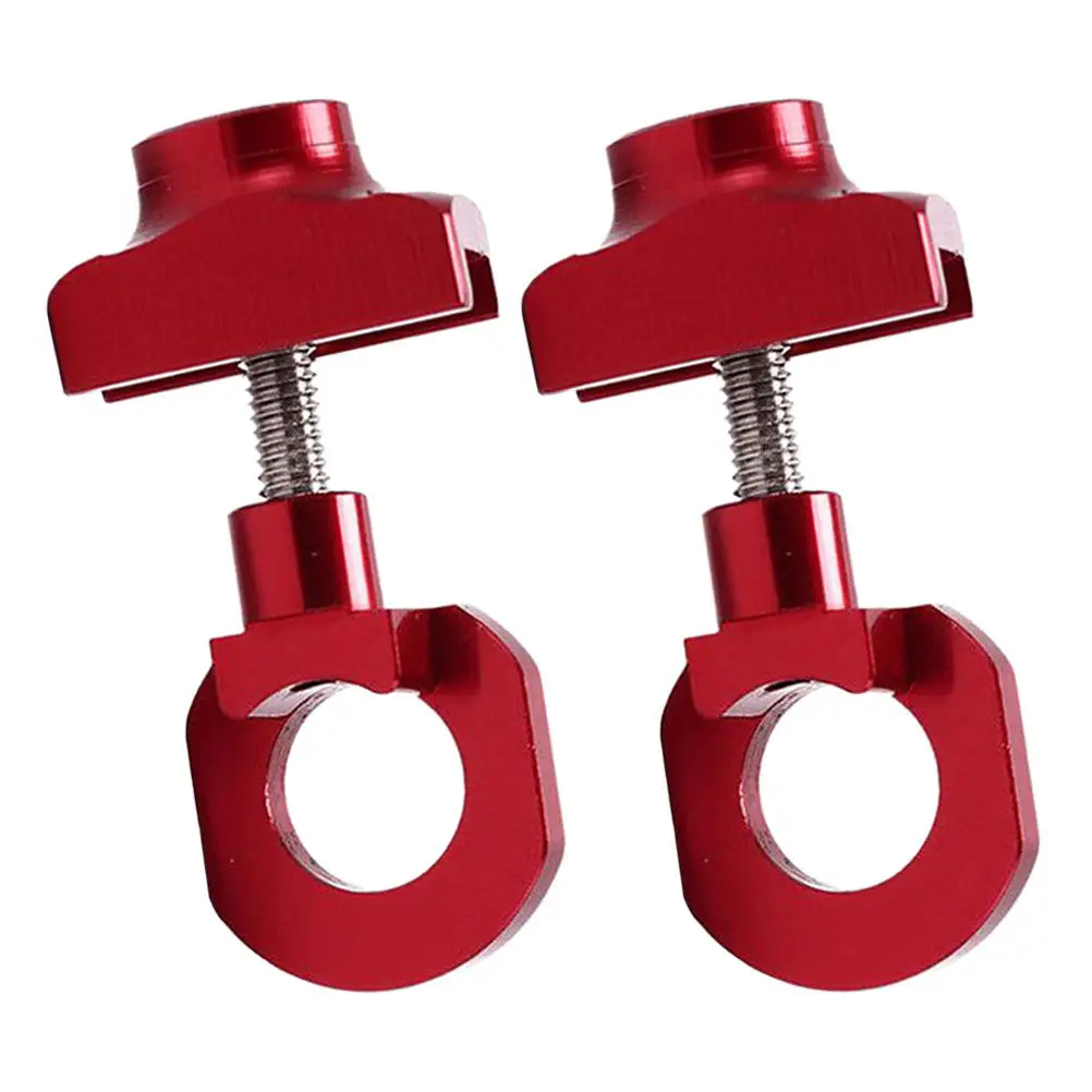 

2Pcs Bike Chain Adjuster Aluminum Alloy Tensioner for Single Speed Bicycles Precise Tension Control Cycling Accessory