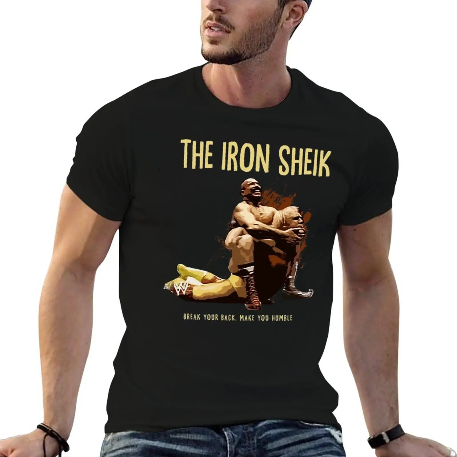 

Iron Sheik Fight T-Shirt t shirt man designer t shirts for man cotton soft man t shirt graphic T-Shirt