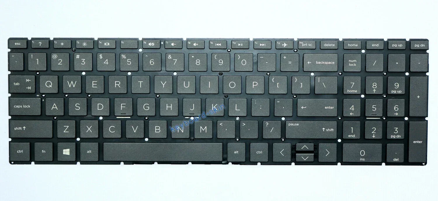 New US Keyboard no-frame no-backlit for HP 250 G7,255 G7,256 G7,17-BY,17-CA,17-CD,15-CN,15-CP,15-CR ,15-CS,15-EC,15-DF,15-DR
