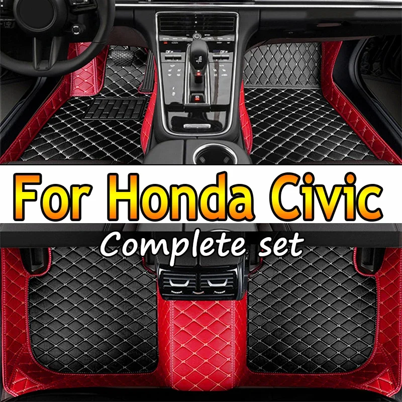 

Car floor mats for Honda Civic 2016 2017 2018 2019 2020 2021 2022 Custom auto foot Pads automobile carpet cover