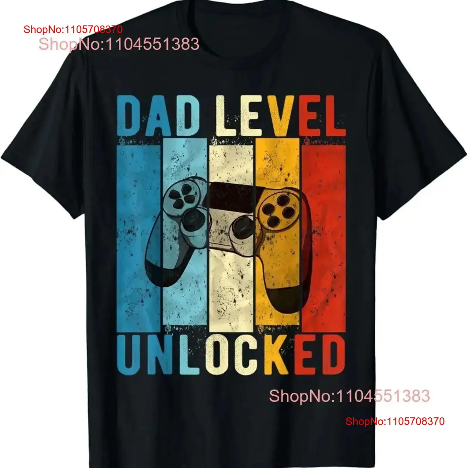 Mens Pregnancy Announcement Dad Level Unlocked New Daddy Father T Shirt vintage Washed Stylish Breathable Versatile homme