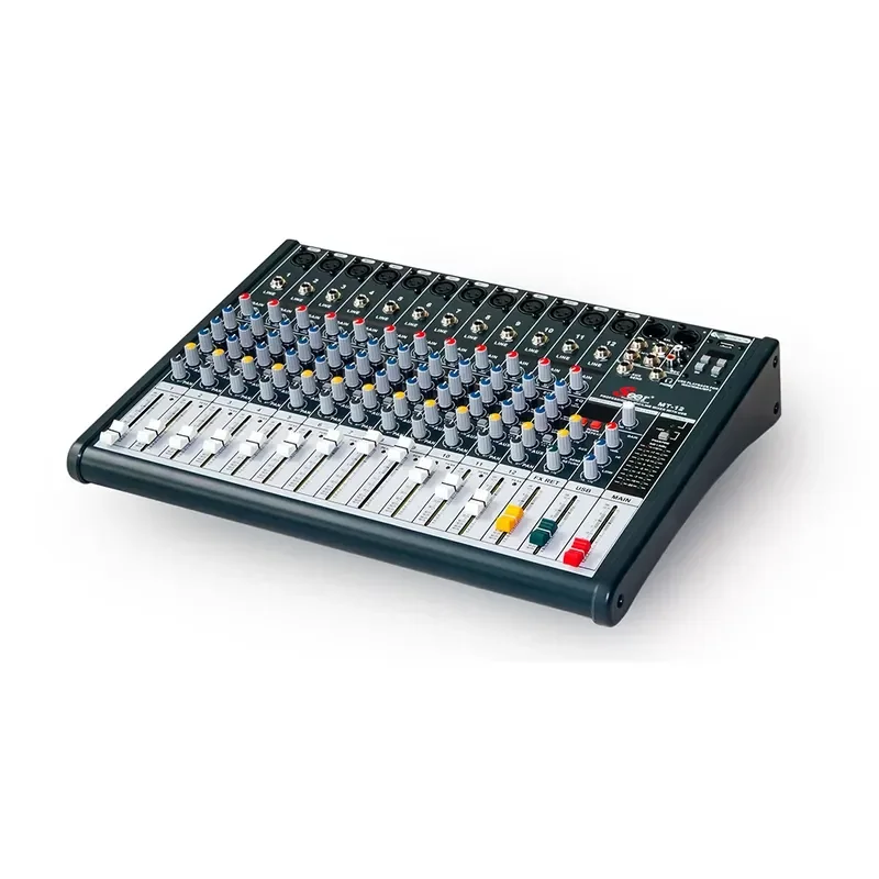 Seer MT-12 12-Channel Multi-Functional Mixing Console 48V Phantom Power Metal Chassis-XLR/USB Inputs Wired 20Hz-20KHz