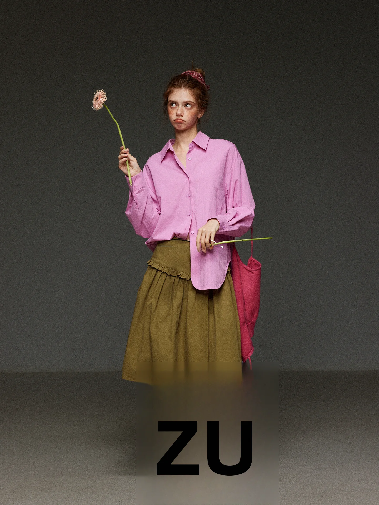 

Retro TNIT Pink Long Sleeve Loose Women's Shirt Spring Commute Style Versatile Top Layering Casual Fashion Breathable