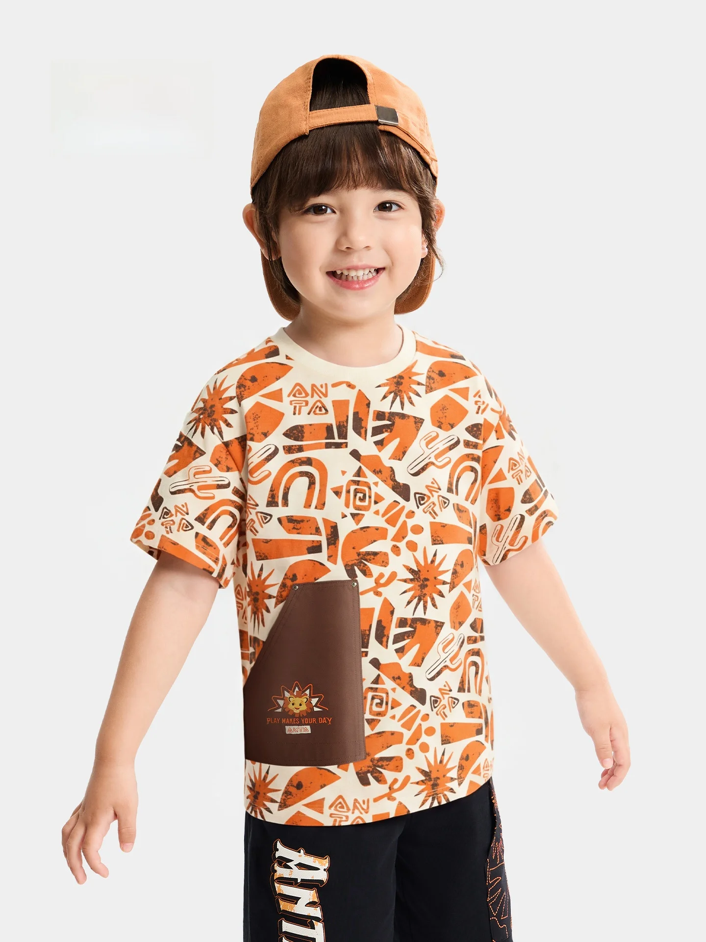 lion-king-kids'-t-shirt-knitted-short-sleeve-boys'-fashion-summer-new-arrival-breathable-comfortable-cotton-polyester-blend