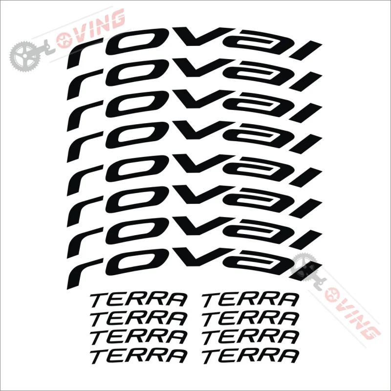 ROVAL TERRA high quality bicycle tire decals Road bicycle rim Decals Bicycle decals 30-40mm rim height waterproof stickers