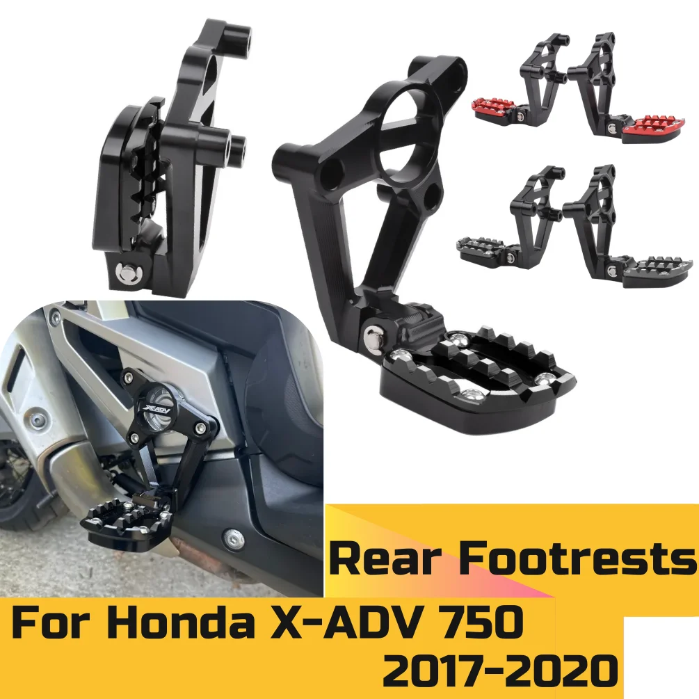 

XADV750 задняя подставка для ног для Honda X ADV XADV 750 2017-2020, складные подножки, пассажирские ножки, аксессуары для мотоциклов с ЧПУ
