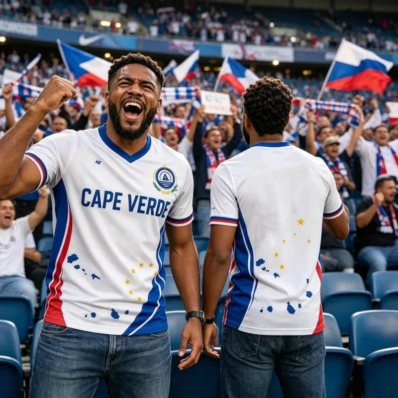 2026 Cape Verde No. 1 Goalkeeper Football Jersey Sports Breathable Quick-Drying Sportswear Tops Unisex T-Shirt