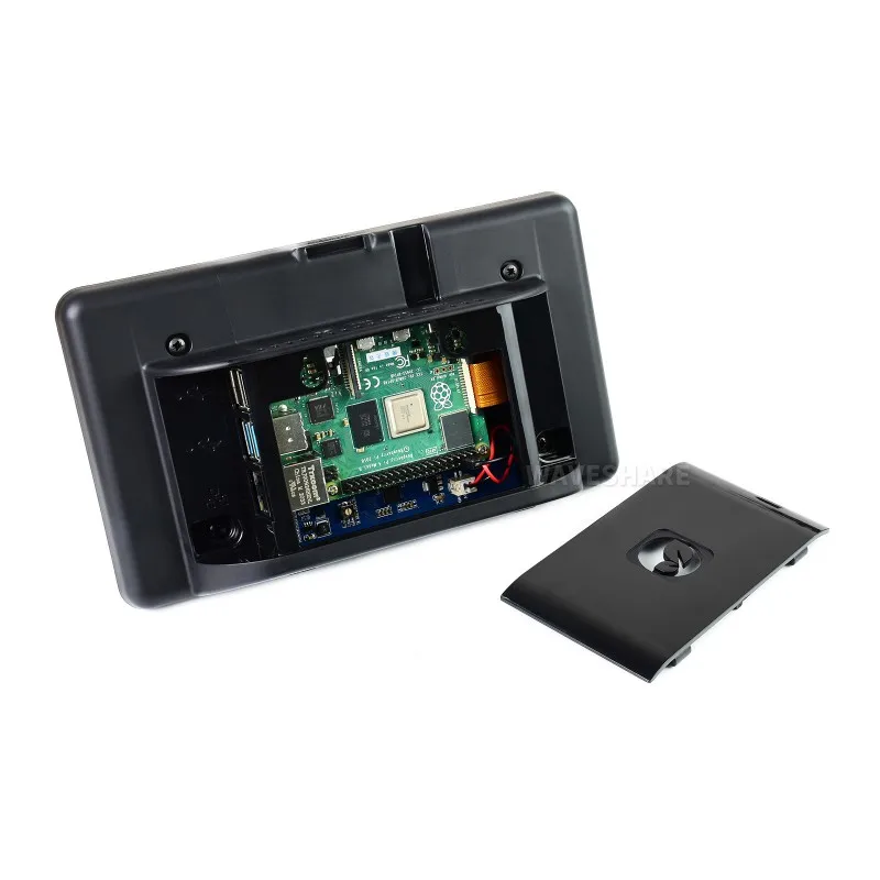 LCD DSI de 7 pulgadas (B), pantalla táctil capacitiva de 7 pulgadas, interfaz DSI, pantalla IPS, 800 × 480, táctil de 5 puntos, con estuche (opcional)