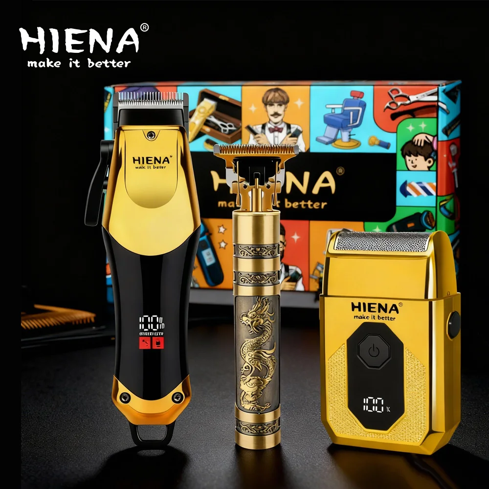 

3-in-1 USB Rechargeable Men's Barber Kit, Wireless Hair Clipper & Beard Trimmer for Home/Salon, Perfect Gift for Men