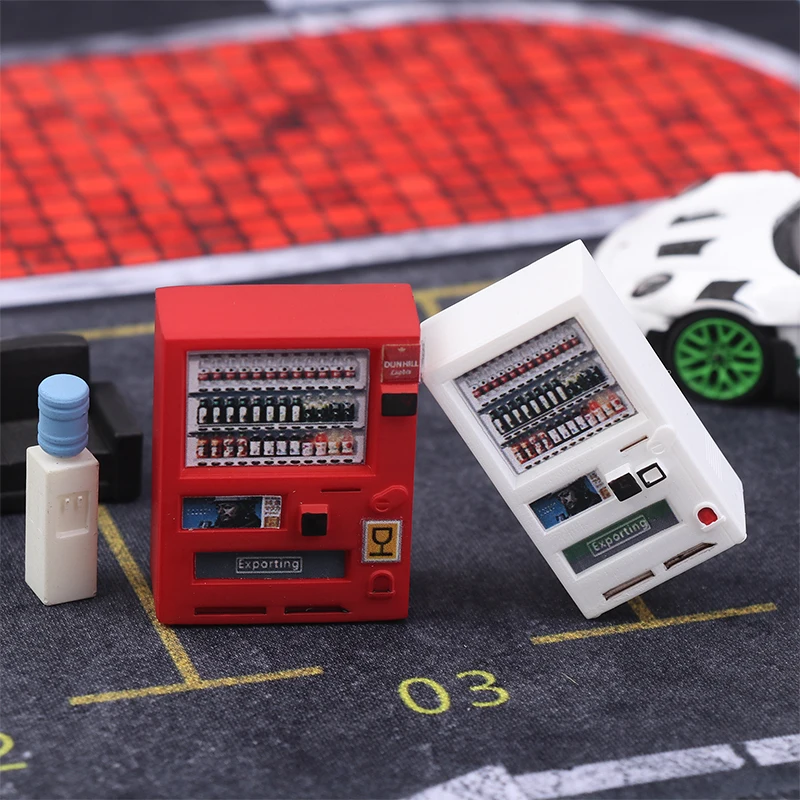 

。1pc New 1/64 Beverage Vending Machine Miniature Scene Model DIY Handmade Scene Ornaments And Collectibles
