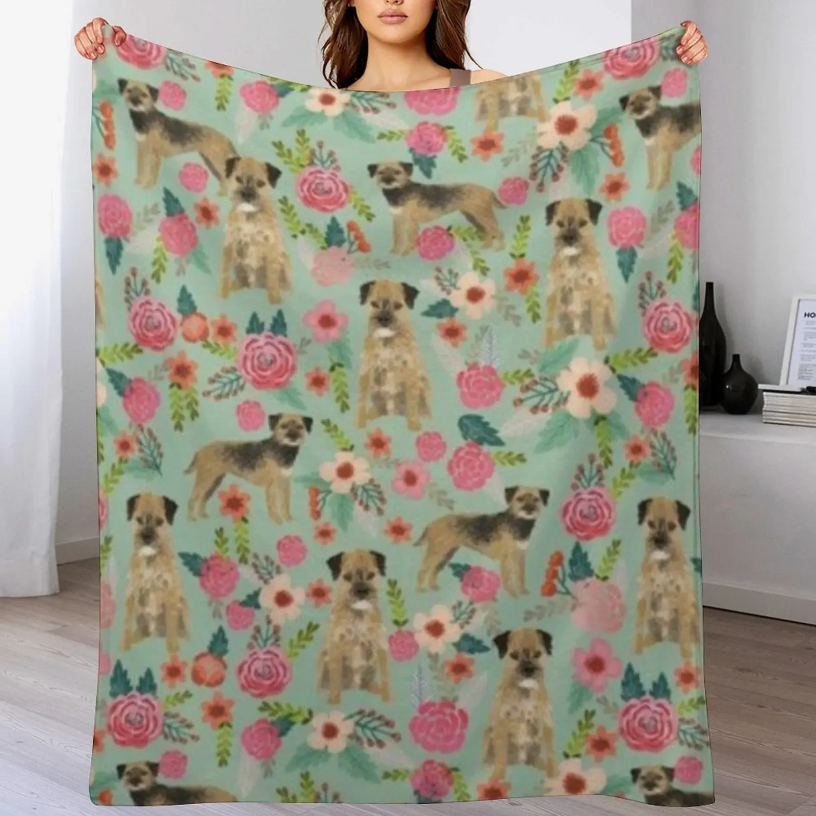 

BORDER TERRIER Throw Blanket Moving Bed linens Multi-Purpose christmas decoration Blankets