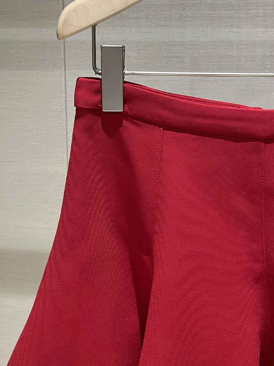   Gonna ort a vita alta con design in pizzo in rosso casual Sle per donna Primavera Autunno Inverno Stagione Faion Trend