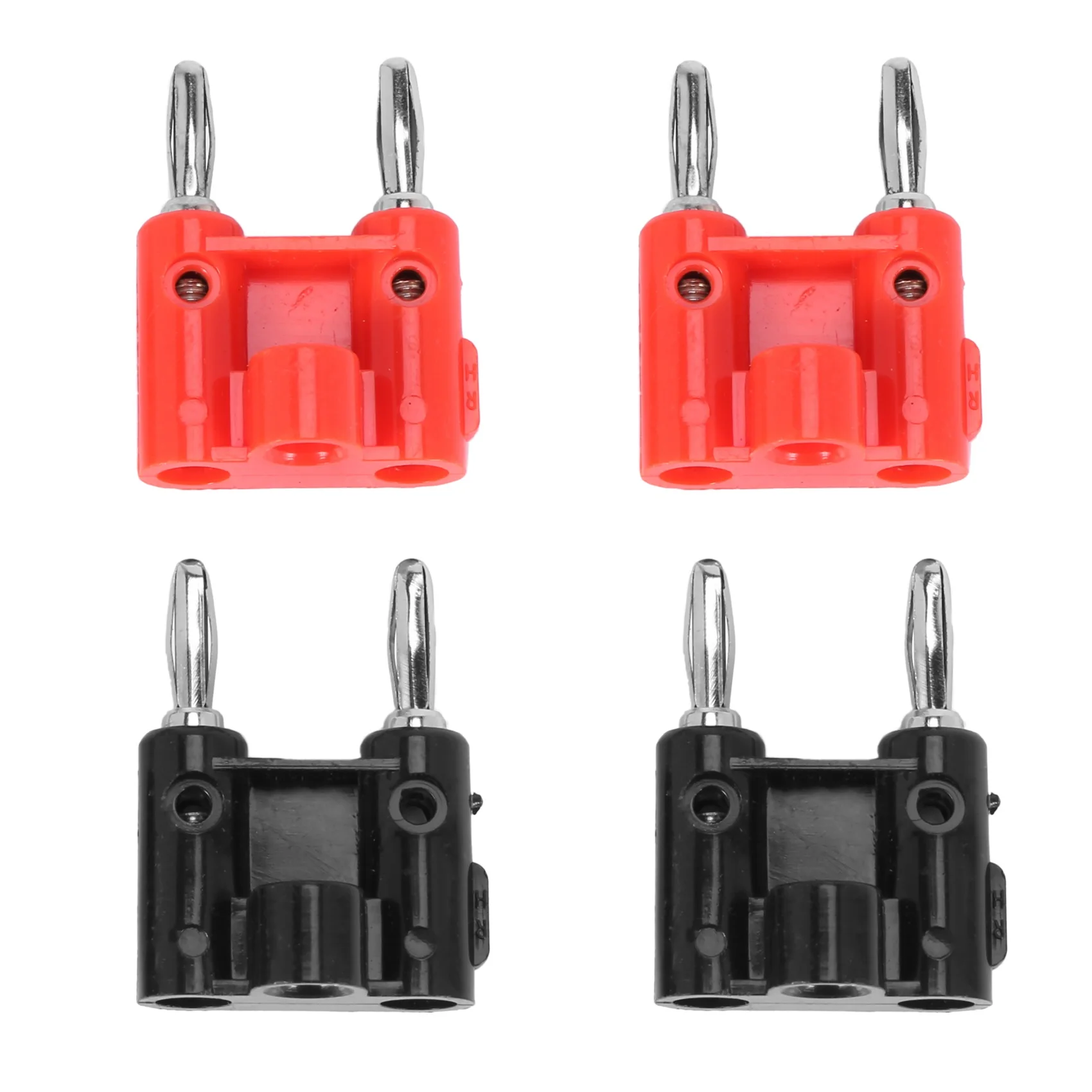 A14M 4 pcs Type Dual Banana Plug Speaker Connectors 436 + Type