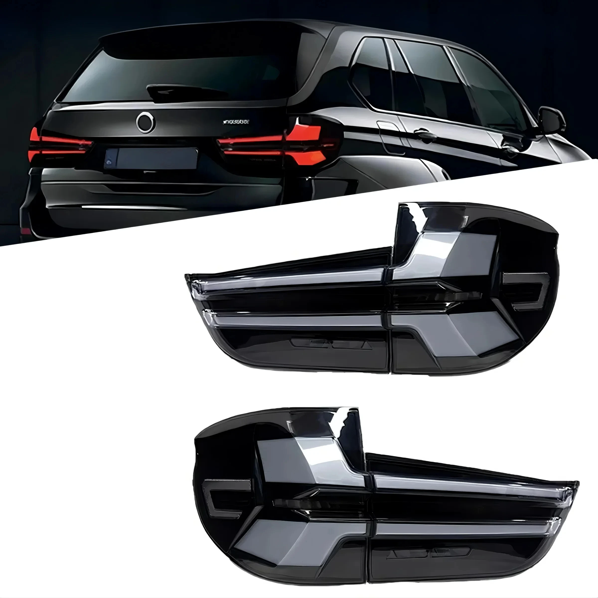 

Dynamic Plug and Play Black Smoke Brake Lights Turn Signal Rear Lights for BMW X5 E70 2007-2013 Taillights LED Tail Lights