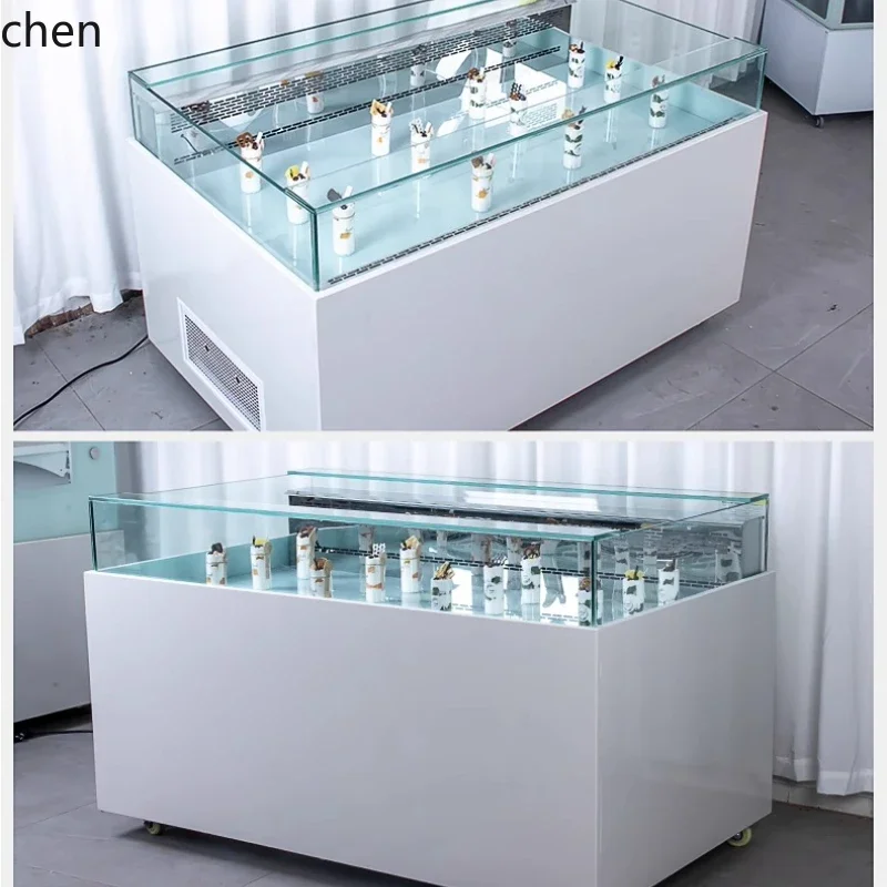 HTT sandwich cabinet open refrigerator commercial air-cooled cake dessert west point fresh-keeping display cabinet