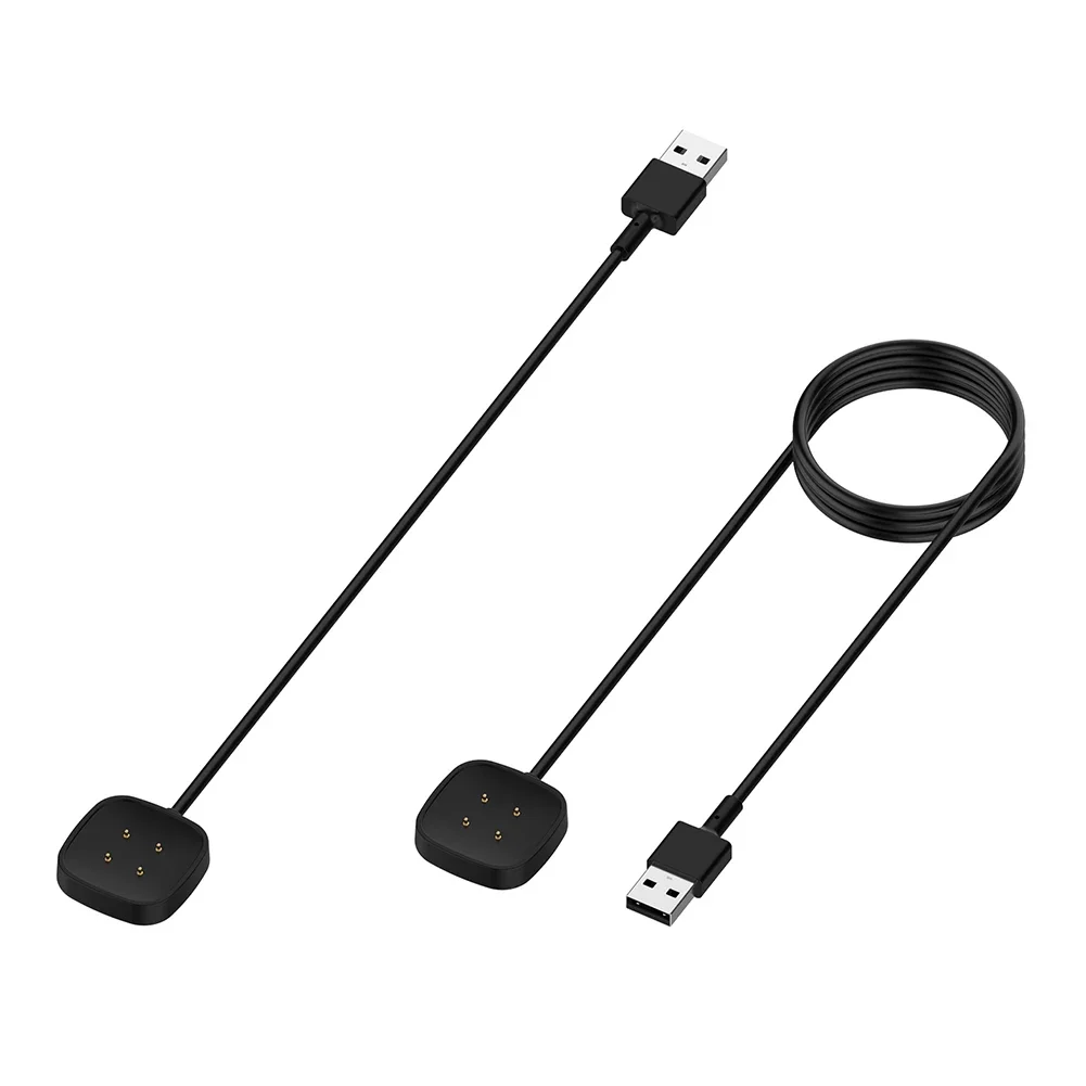 Cabo de carregamento para fitbit versa 3 versa 4 fitbit sense 2 relógio inteligente adaptador de carregador magnético prático multifuncional