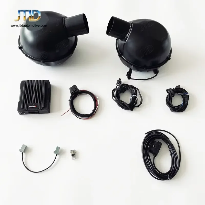 Universal Electronic Exhaust Sound Booster Alphax OBD Kit App Real-Time Valve Control Single Dual Speaker Actuator Muffler