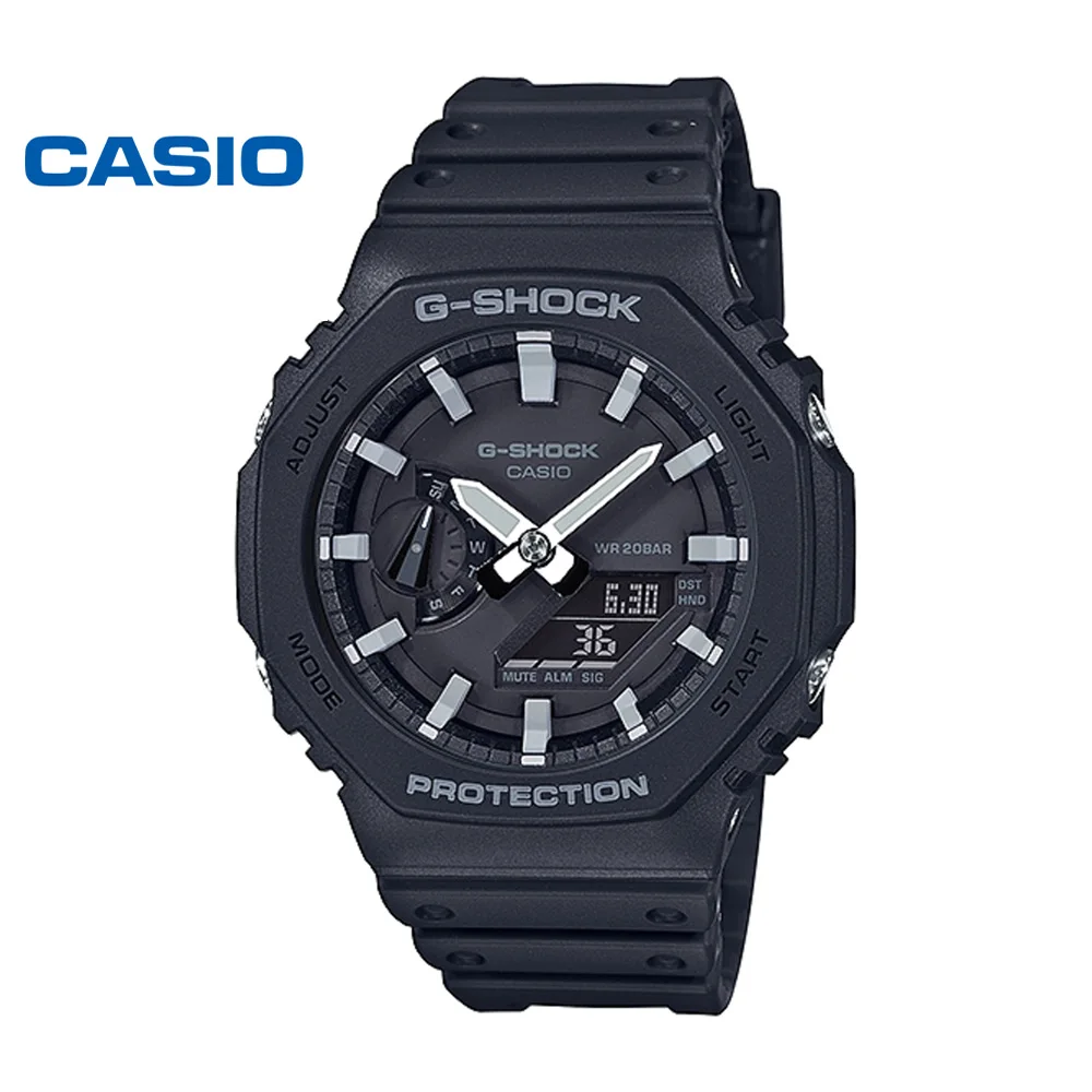 NEW Casio GA-2100 series men\'s watch octagonal fashion casual waterproof dual display G-SHOCK shock-resistant sports watch