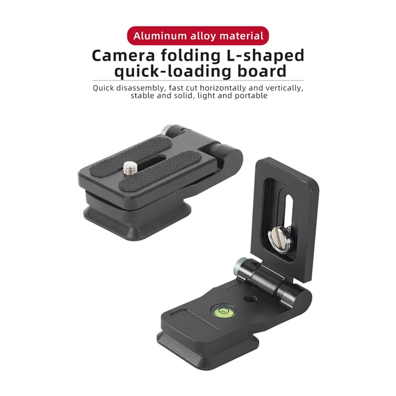 A92Z Universal Camera Accessory Folding Board 1/4 Screw Vertical Horizontal Video For Dslr Nikon Canon Sony Fuji