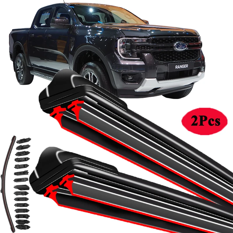 

For FORD RANGER 1998-2024 Car Windshield Wiper Blade Front Windscreen Brushes Washer Accessories Cleaning Replacement Parts