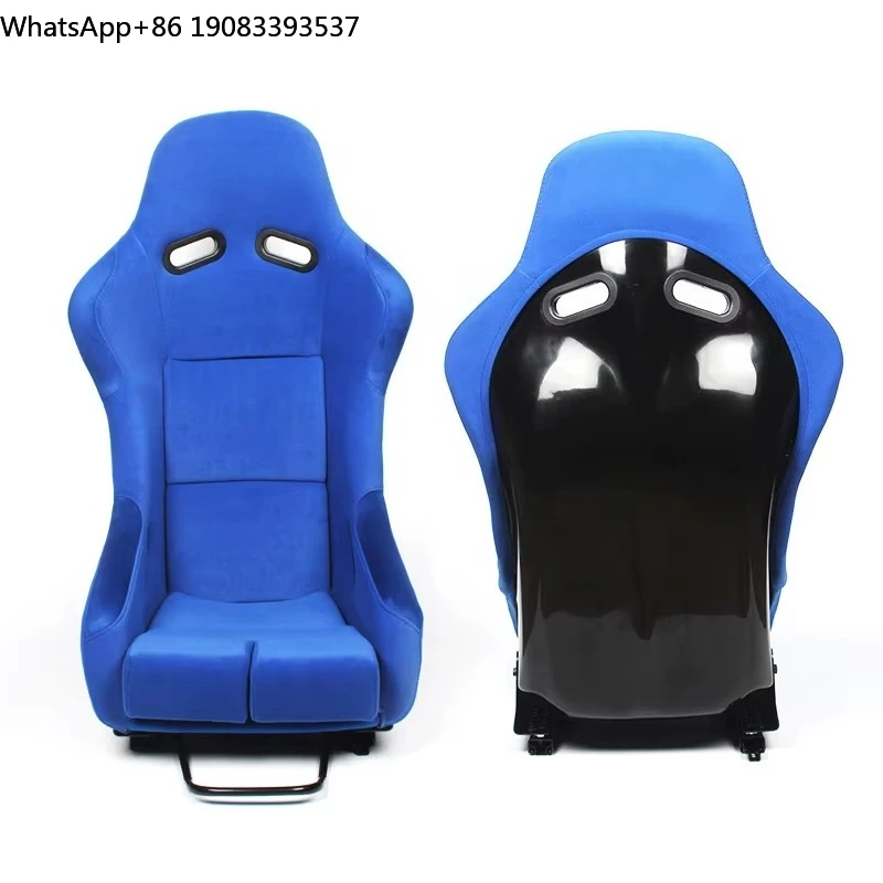 

EDDYSTAR Luxury Blue Soft Big Size Bucket Racing Seat General Chair for Auto Accessories