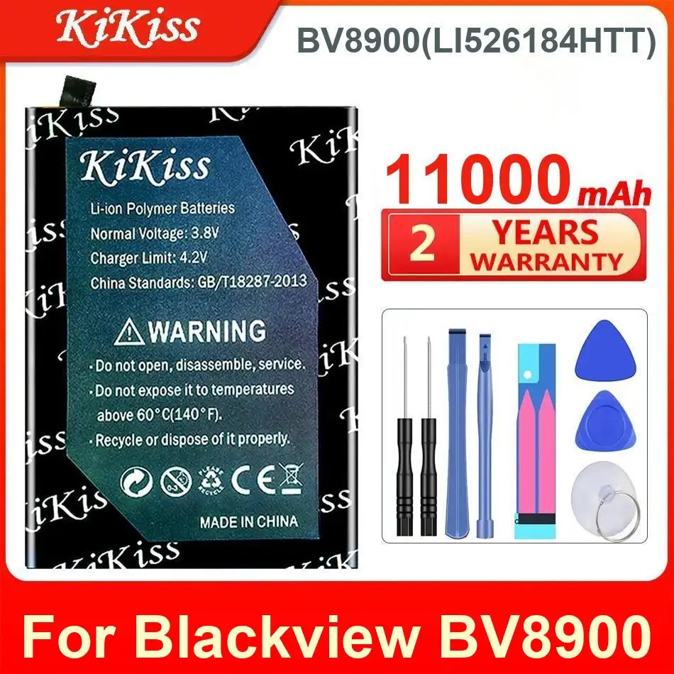 

11000Mah Kikiss Battery BV8900(LI526184HTT) For Blackview BV8900