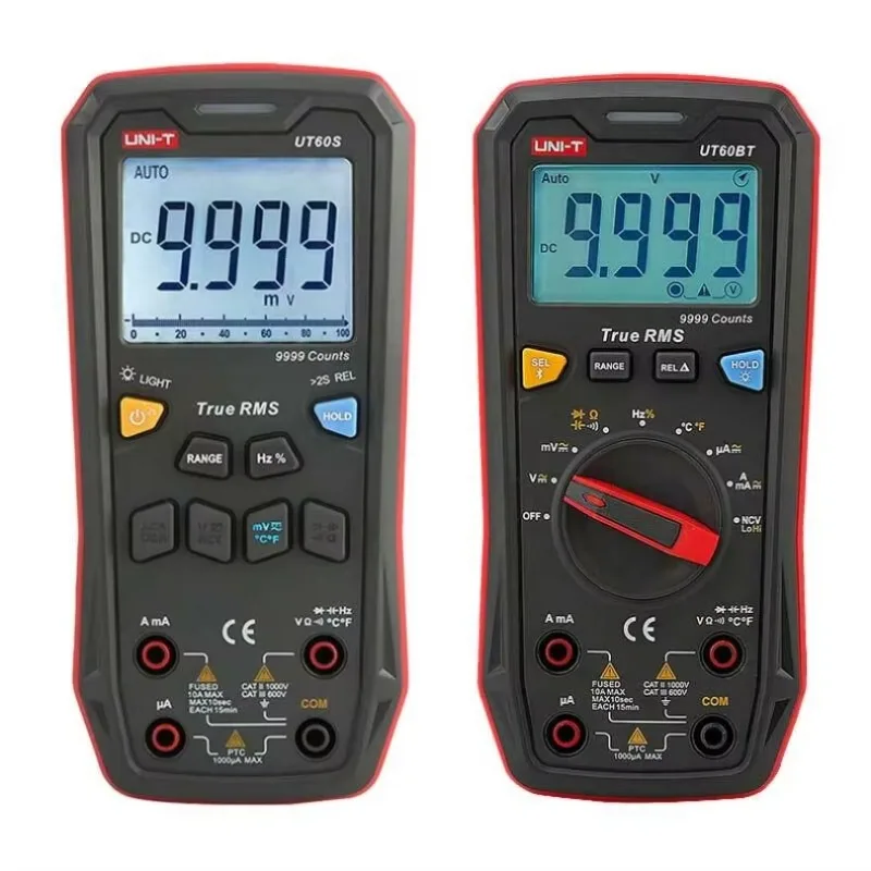 1pcs UNI-T UT60S/UT60BT Digital Multimeter T-RMS Analog Bar Multimeter NCV Tester