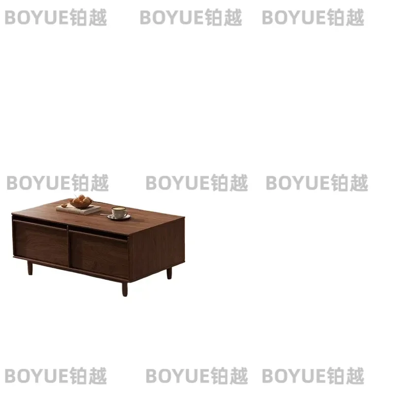 for Solid Wood TV Cabinet Floor to Ceiling Antique Living Room Storage Locker Integrated Small Apartment 2025 New Side