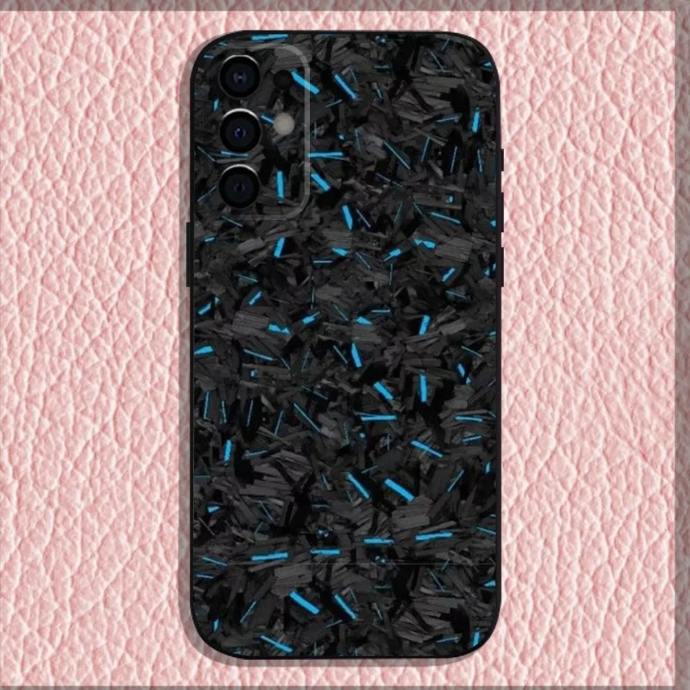 Carbon Fiber Pattern Painting Phone Case For Samsung S25,S24,S21,S22,S23,30,Ultra,S20,Plus,Fe,Lite,Note,10,9,5G Black Soft Shell