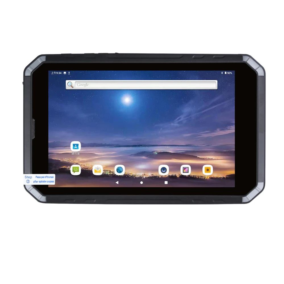 

8-дюймовый Android-планшет с отпечатком пальца HF Sim-карта IP68, прочный, промышленное использование OEM, обработанный MTK