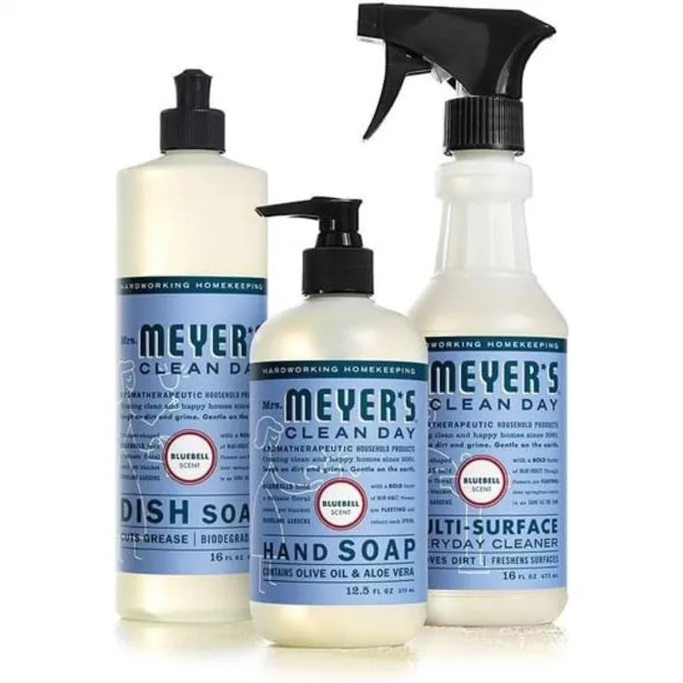 

Kitchen Set with Dish Soap, Hand Soap, and Multi-Surface Cleaner, 3 Count Bluebell Scent