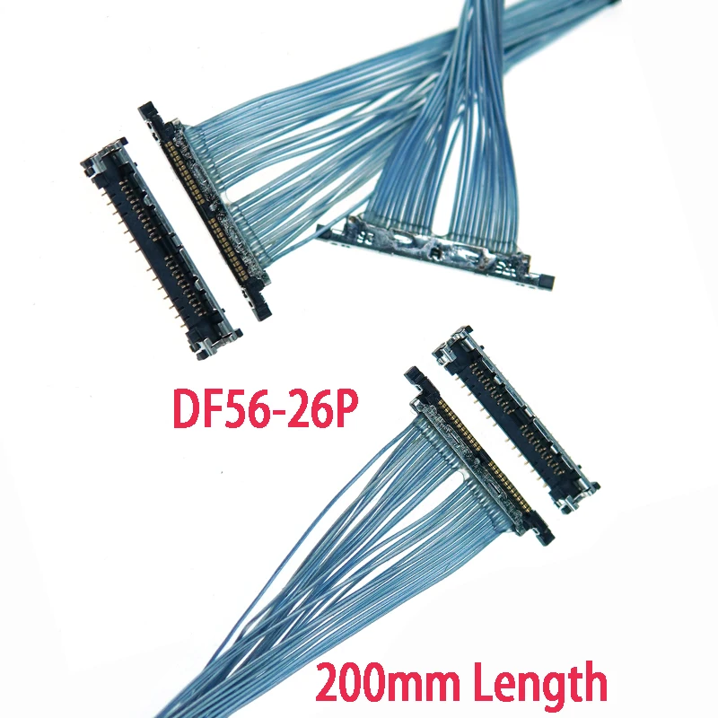 Factory Custom 26Pin LVDS Cable DF56-26P Same/Reverse Direction 200mm Length for Lcd Panel