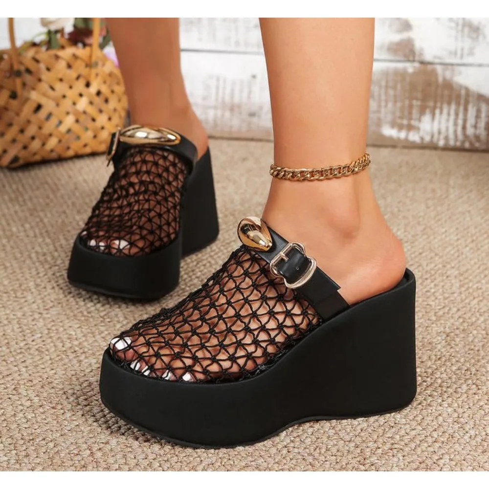 

Women Comfortable Sandals Casual Rome Anti-slip Retro Shoes Women Thick Bottom Open Toe Sandals Beach Summer Zapatos De Mujer