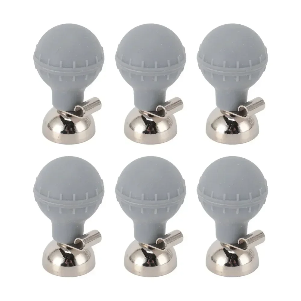 

6Pcs Electrodes Chest Suction Ball Portable Accurate Measurement Easy Cleaning Soft Comfortable Adult Chest Suction Cup Bulb