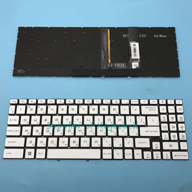 NEW English/Russian/SP/TR/JA Keyboard For MSI Sword 15 A12UC A12UD A12UE A12UG A12VE A12VF A12VG Laptop Blue/Red/White Backlit